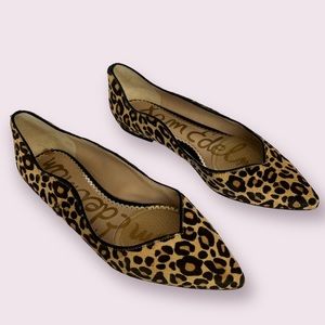 Sam Edelman Animal Print Pointed Flats